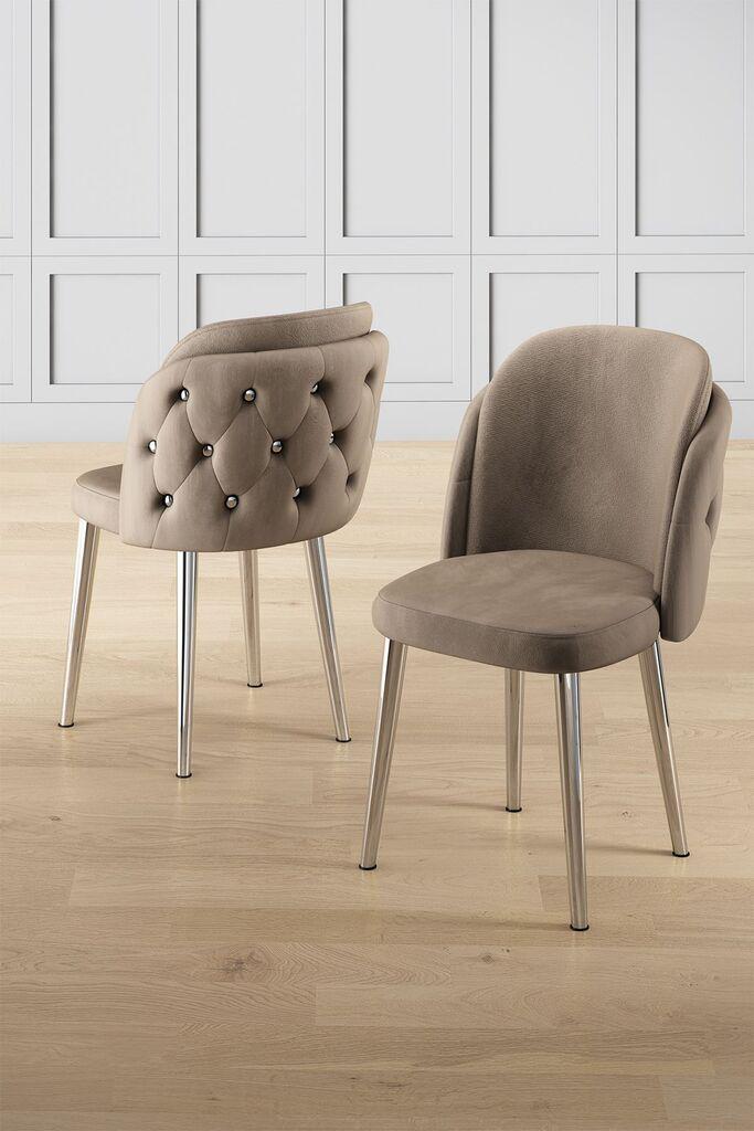 Комплет столчиња Hanah Home Axle, 85x59x98 см, 4 парчиња, кафеава