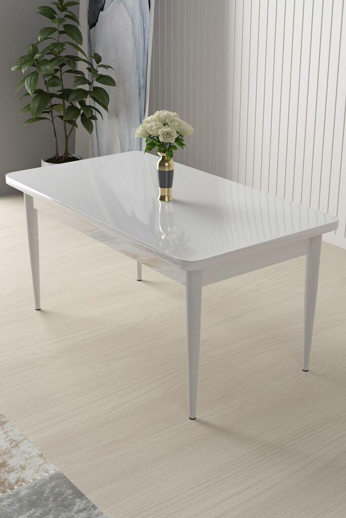 Трпезариска маса Hanah Home Nil, 110x76x71 см, кафеава