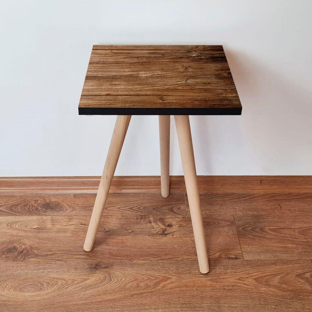 Маса Hanah Home Club Shp123, 35x42x35 см, кафеава