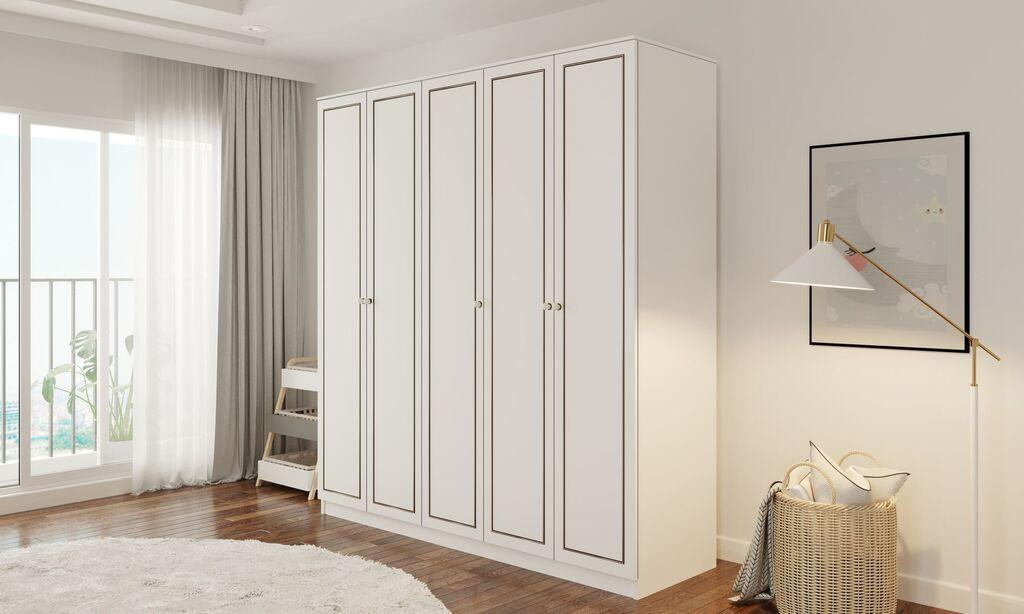 Гардеробер Hanah Home Rb-094-02, 175x180x52 см, бел