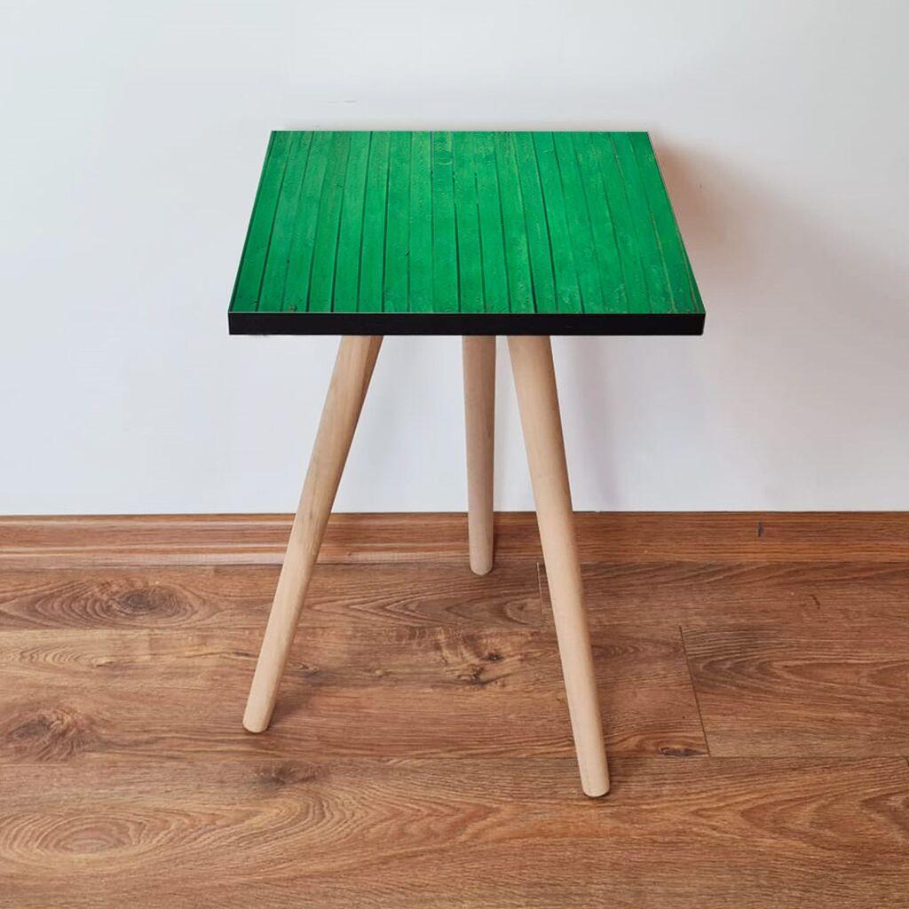 Маса Hanah Home Club Shp342, 35x42x35 см, зелена