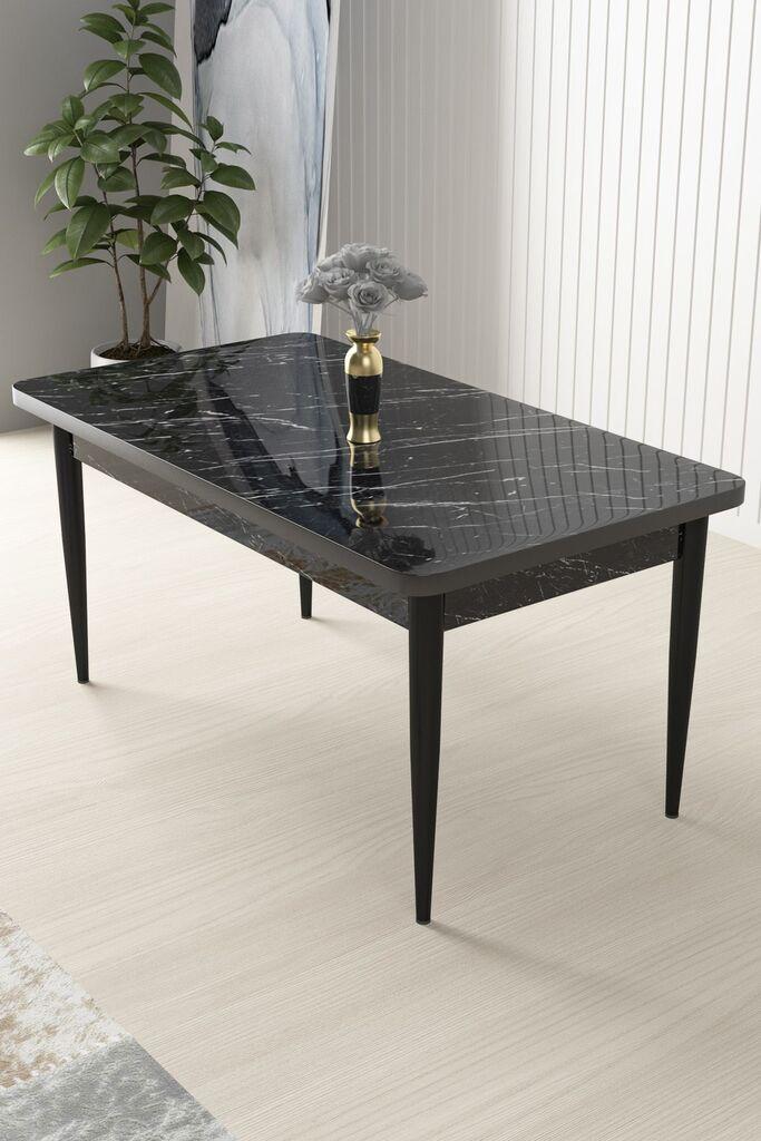 Трпезариска маса Hanah Home Nil, 110x76x71 см, кафеава