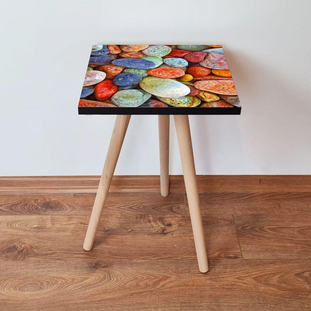 Маса Hanah Home Club Shp17, 35x42x35 см, шарена