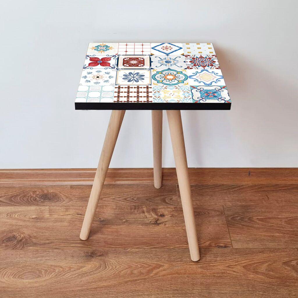 Маса Hanah Home Club Shp398, 35x42x35 см, шарена