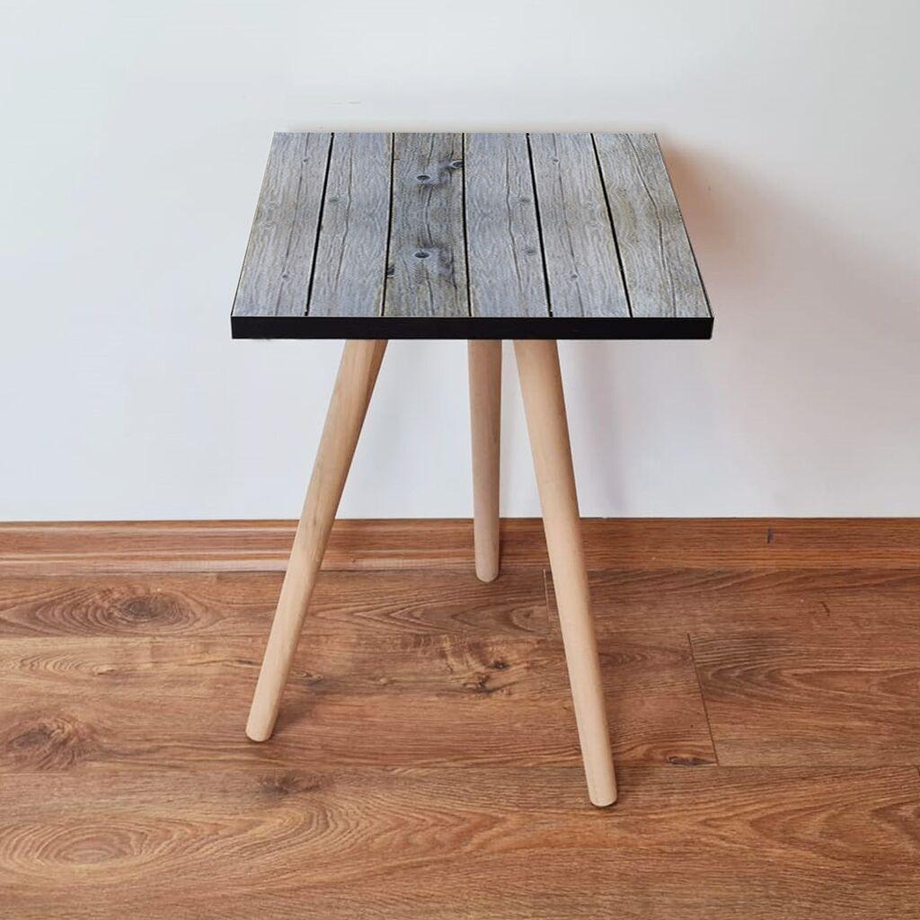 Маса Hanah Home Club Shp363, 35x42x35 см, светло сива