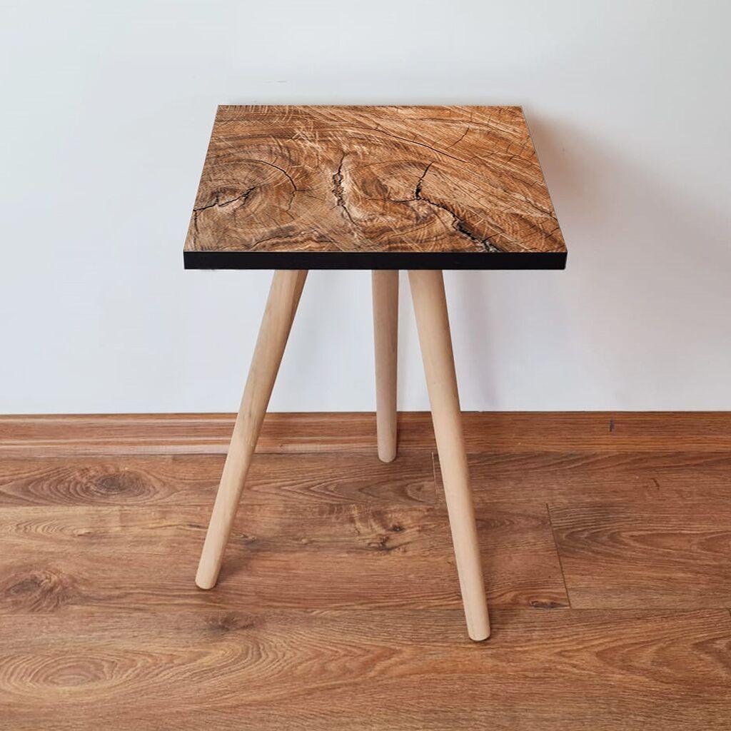 Маса Hanah Home Club Shp122, 35x42x35 см, кафеава