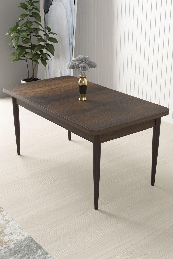 Трпезариска маса Hanah Home Nil, 110x76x71 см, кафеава