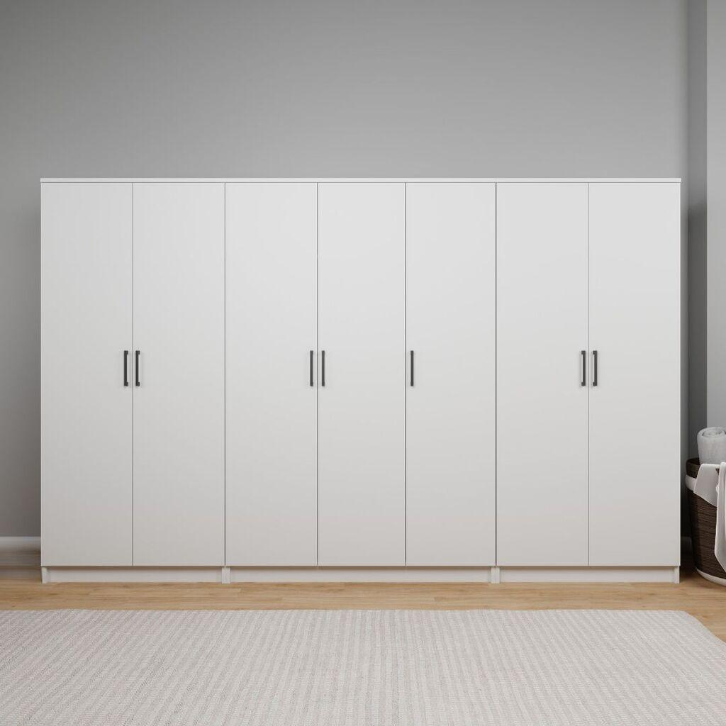 Гардеробер Hanah Home Kardelen 1600-107, 280x180x51.8 см, бела