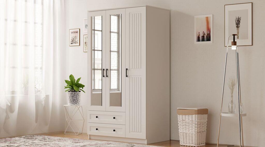 Гардеробер Hanah Home Rb-073, 105x184x52 см, бел