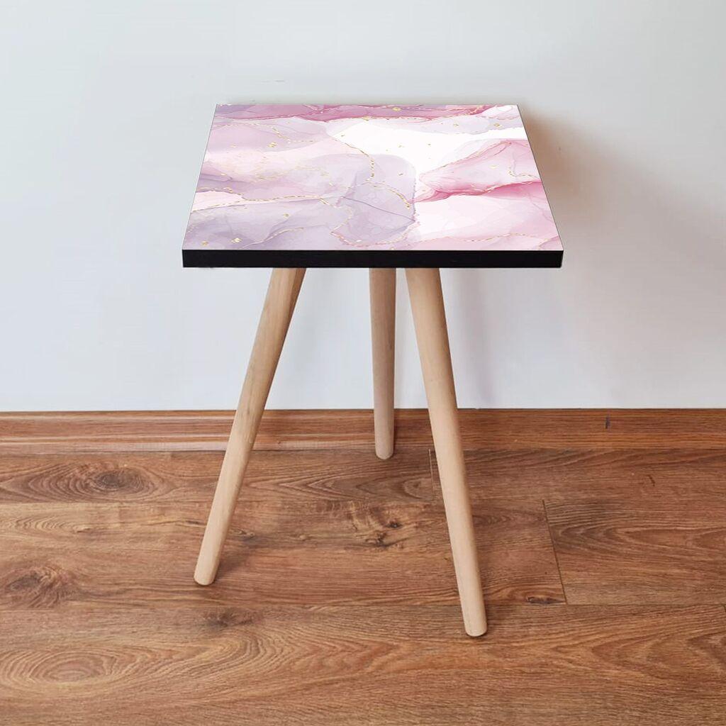 Маса Hanah Home Club Shp383, 35x42x35 см, розова