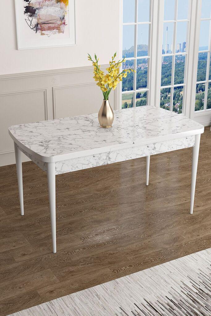 Трпезариска маса Hanah Home Han, 114x78x70 см, кафеава