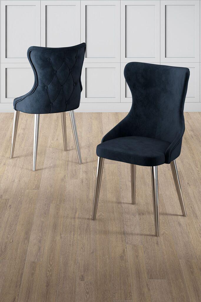 Комплет столчиња Hanah Home Alpa, 85x59x146 см, 6 парчиња, антрацит