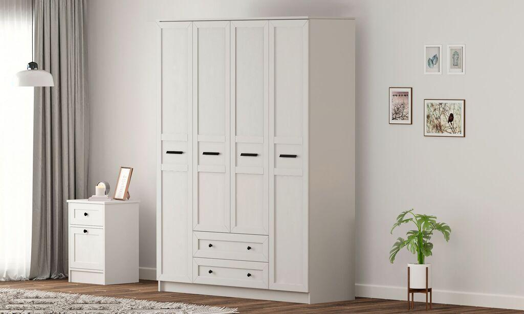 Гардеробер Hanah Home Rb-168-01-001, 140x210x52 см, бел