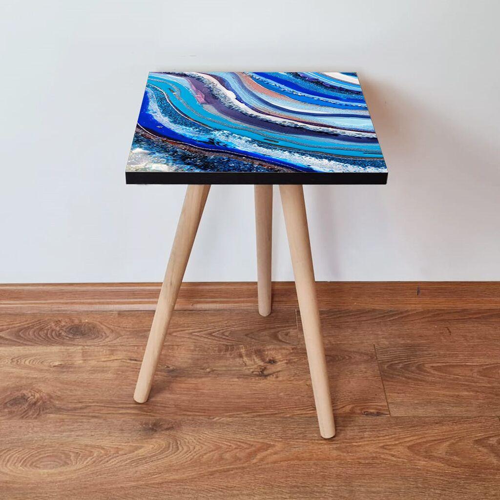 Маса Hanah Home Club Shp289, 35x42x35 см, сина