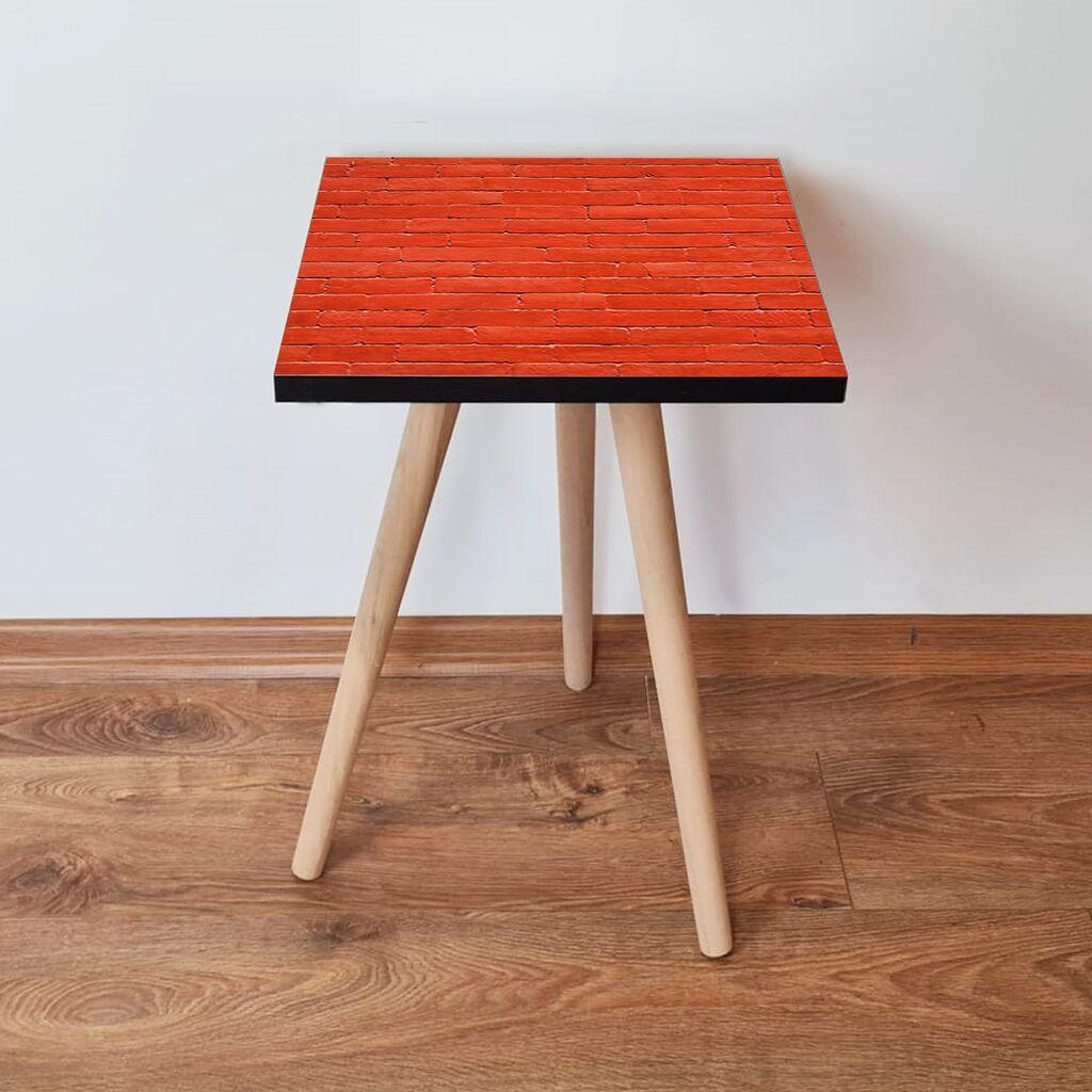 Маса Hanah Home Club Shp371, 35x42x35 см, црвена