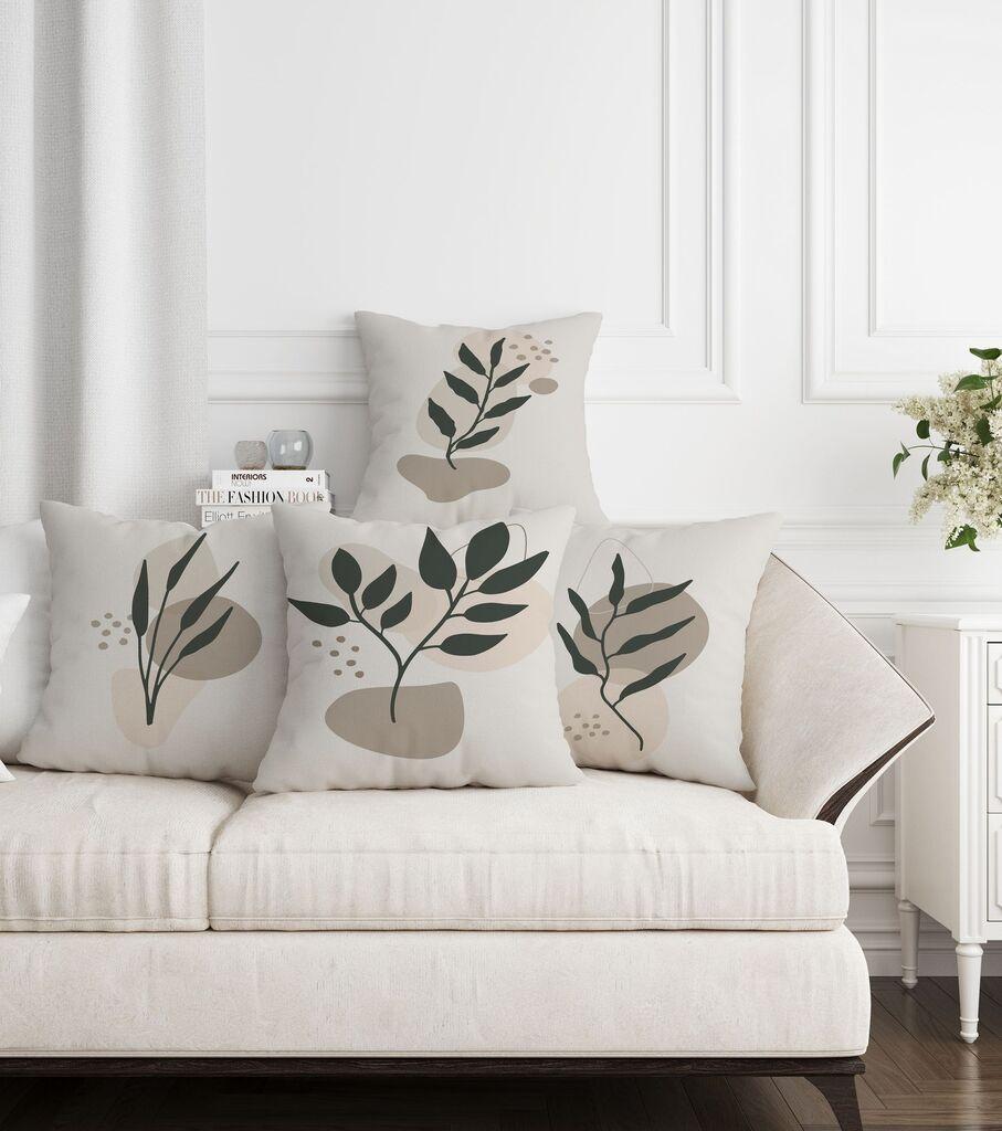 Комплет декоративни навлаки за перници Aberto Design ASR-plw4-15, 43 x 43 см, 4 парчиња, повеќебојни