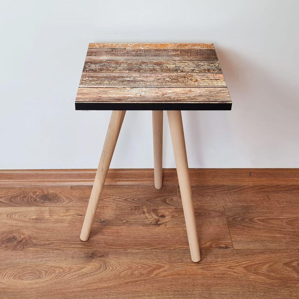 Маса Hanah Home Club Shp121, 35x42x35 см, кафеава