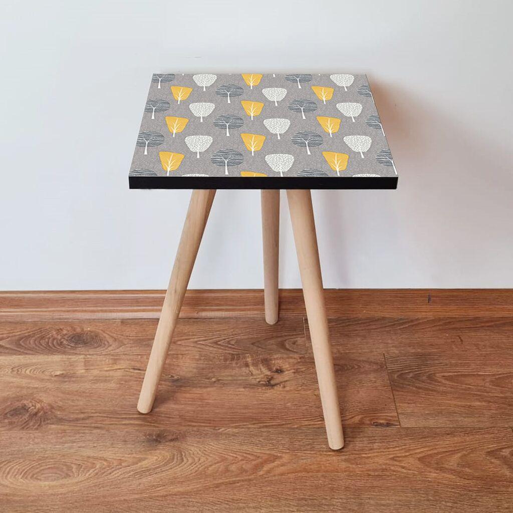 Маса Hanah Home Club Shp186, 35x42x35 см, сива