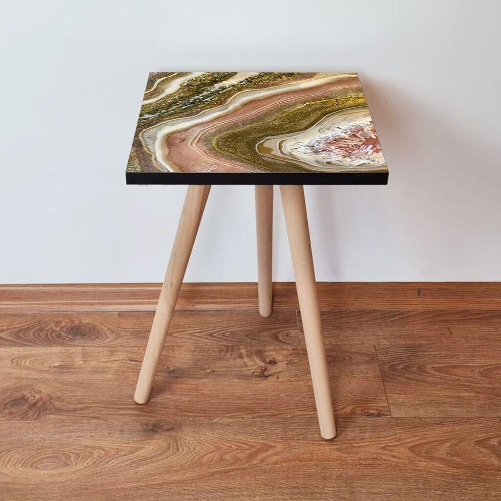 Маса Hanah Home Club Shp296, 35x42x35 см, шарена