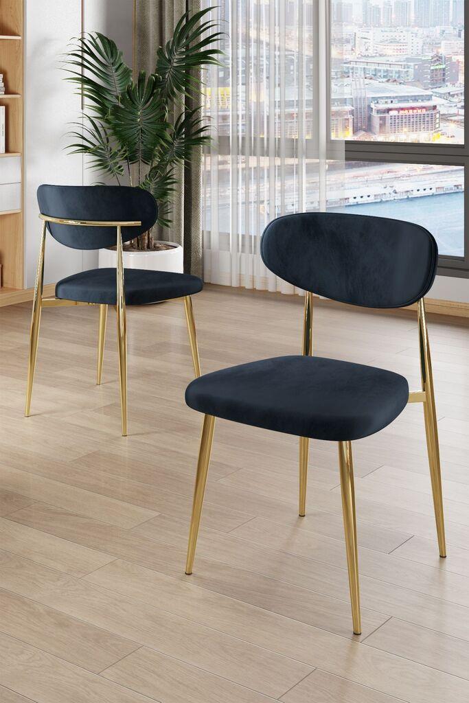 Комплет столчиња Hanah Home Vina, 56x76x97 см, 4 парчиња, антрацит