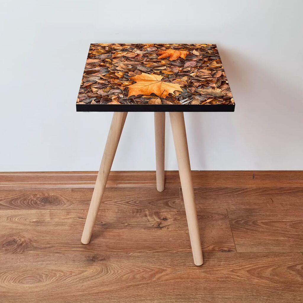 Маса Hanah Home Club Shp22, 35x42x35 см, кафеава