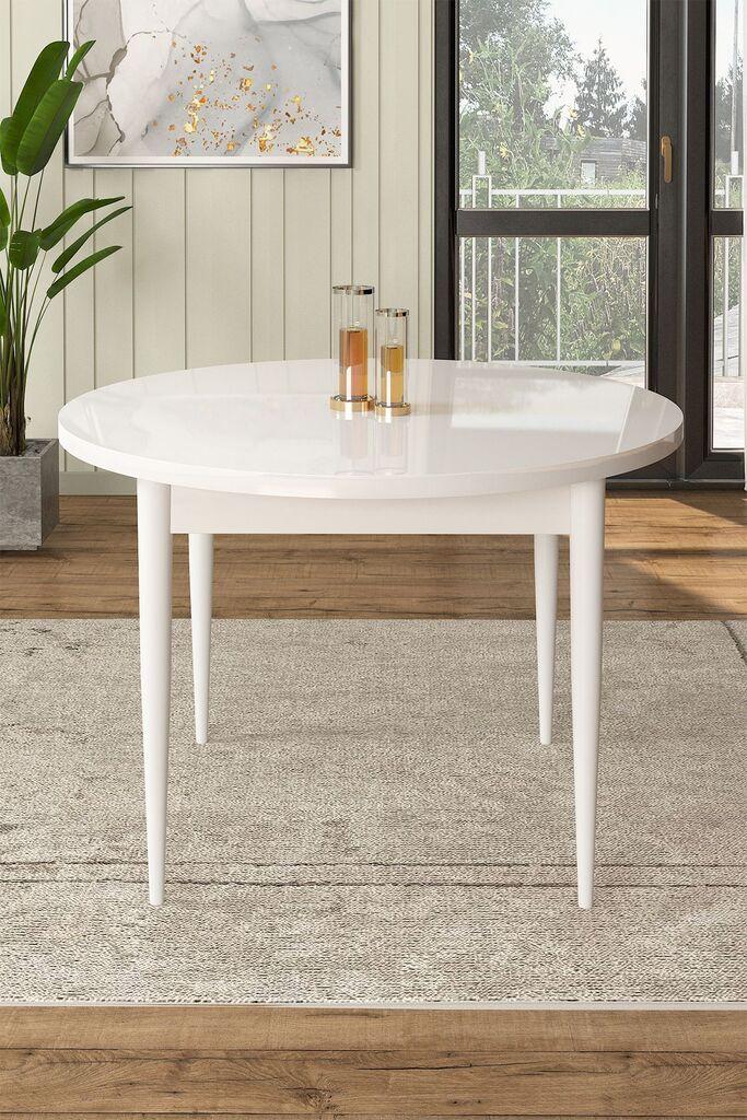 Трпезариска маса Hanah Home Rox, 90x75x90 см, бела