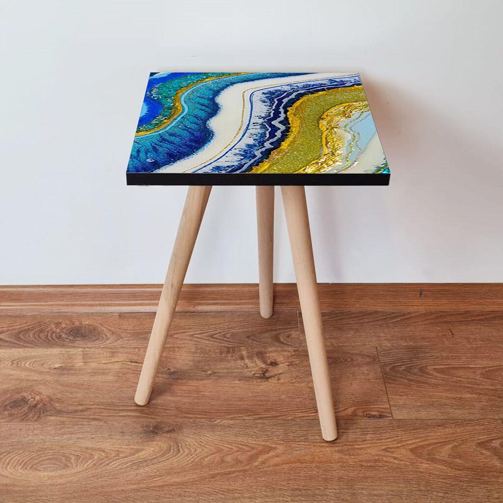 Маса Hanah Home Club Shp71, 35x42x35 см, шарена