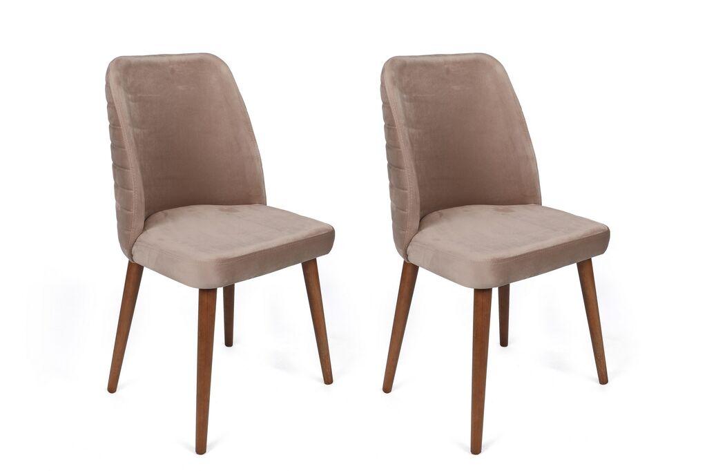 Комплет столчиња Hanah Home Tutku-341 V2, 62x75x51.5 см, 2 парчиња, сива