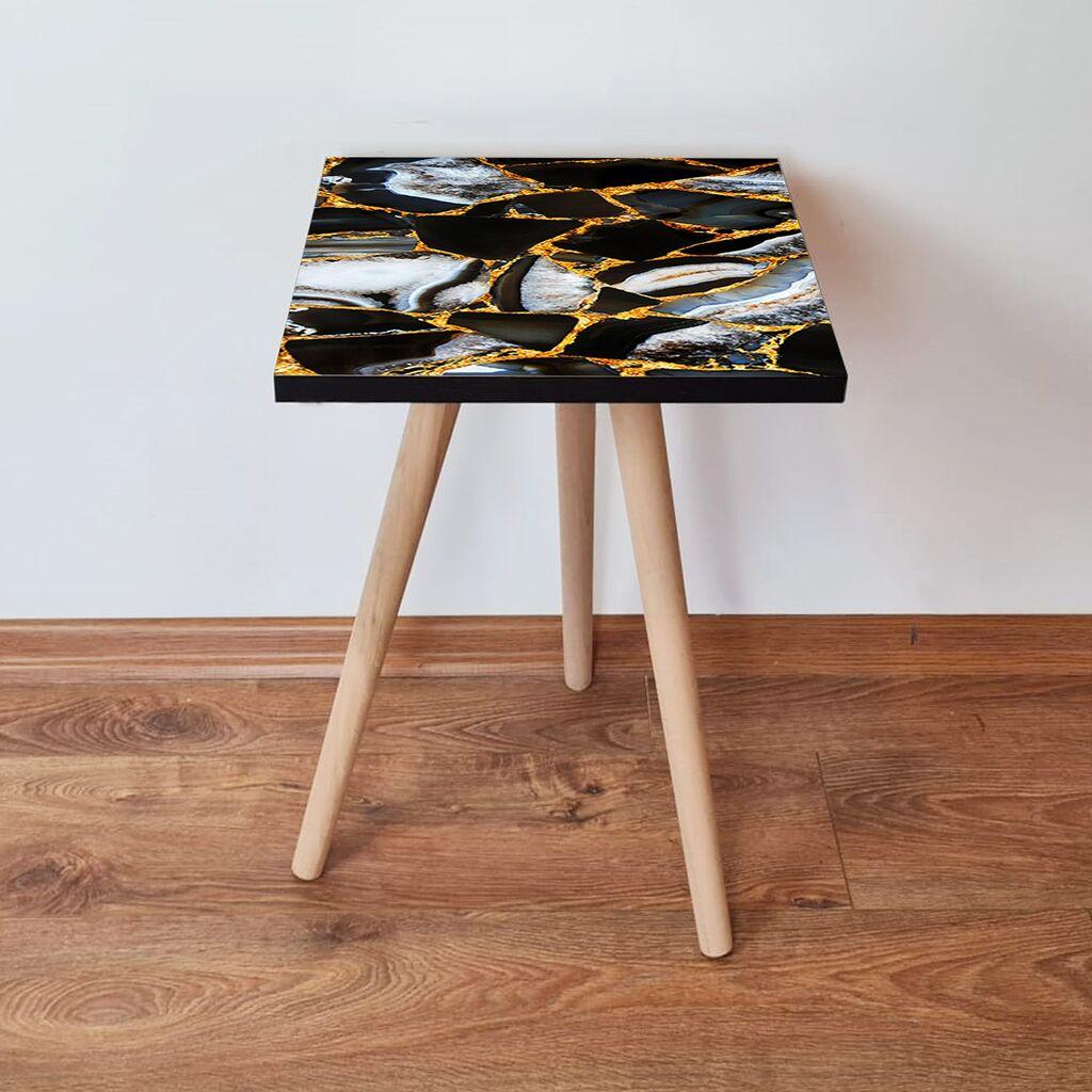 Маса Hanah Home Club Shp99, 35x42x35 см, црна