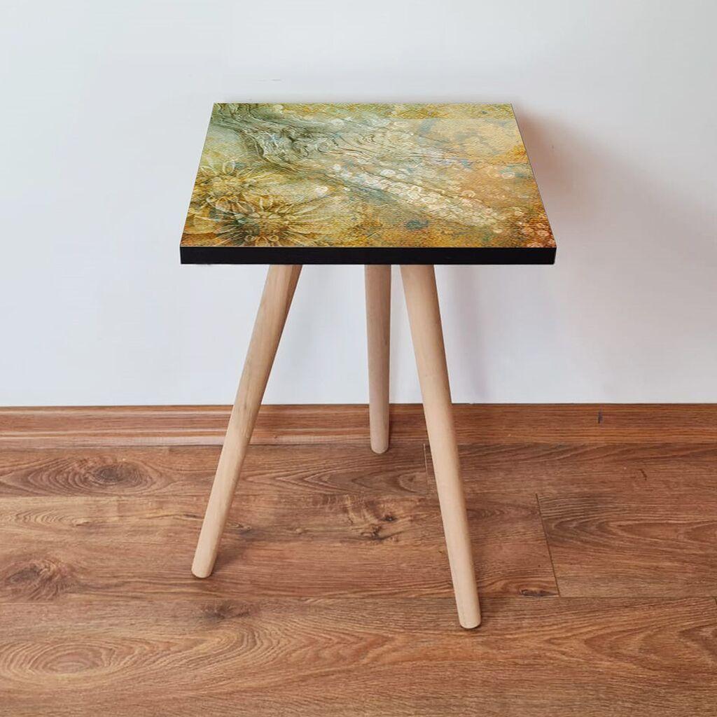 Маса Hanah Home Club Shp70, 35x42x35 см, кафеава