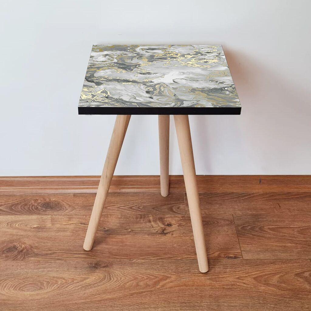 Маса Hanah Home Club Shp163, 35x42x35 см, сива