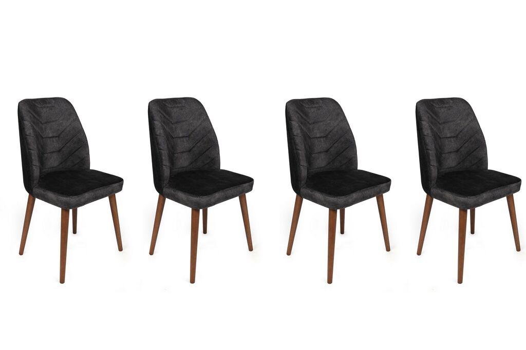 Комплет столчиња Hanah Home Dallas-523 V4, 75x62x102 см, 4 парчиња, беж