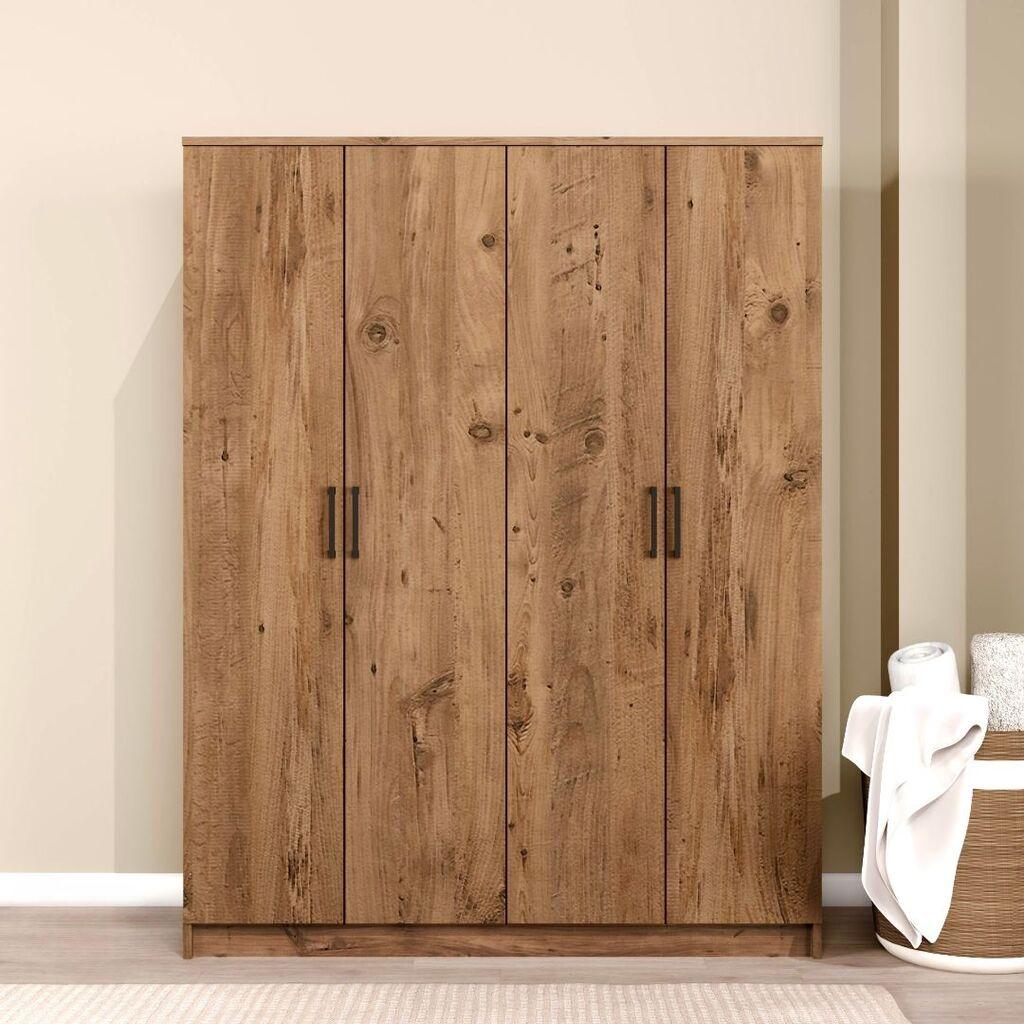 Гардеробер Hanah Home Kardelen 1600-114, 140x180x51.8 см, , кафеава