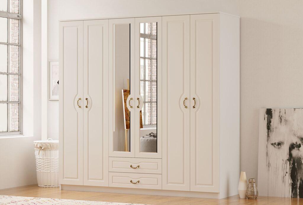 Гардеробер Hanah Home Rb-178, 210x210x52 см, бел