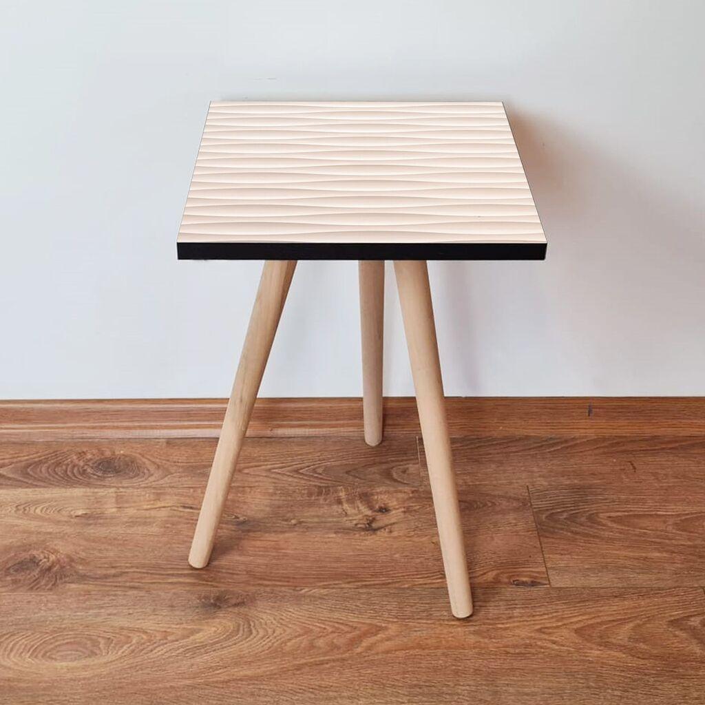 Маса Hanah Home Club Shp358, 35x42x35 см, крем боја