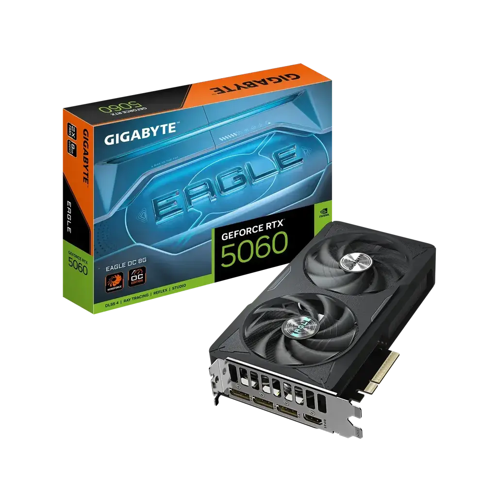 Графичка картичка Gigabyte GeForce RTX 5060, Eagle, OC, GV-N5060EAGLE, OC-8GD, 8GB, GDDR7