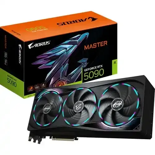 Гигабајт графичка картичка Aorus, GeForce RTX 5090, Master, 32GB, GV-N5090AORUS, M-32GD