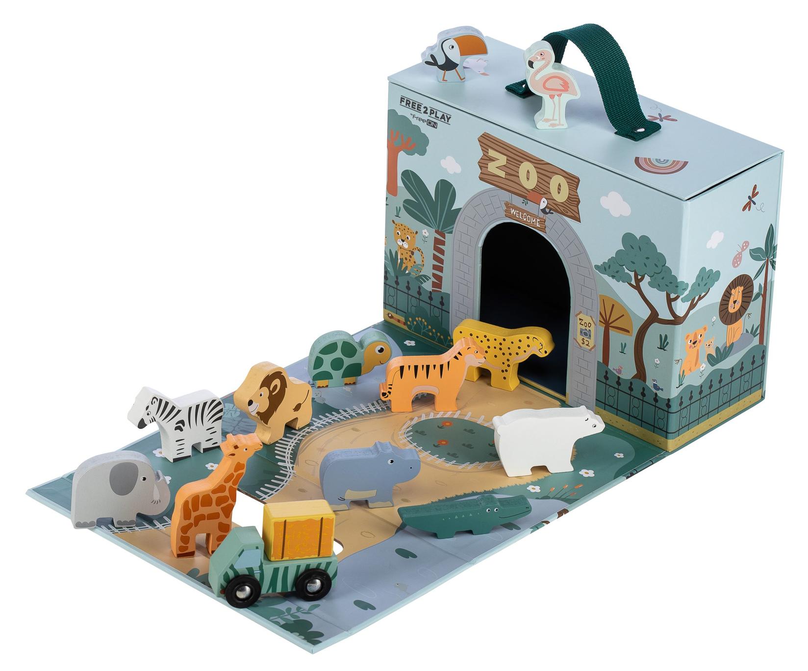 Склоплив куфер Free2Play со сафари животни