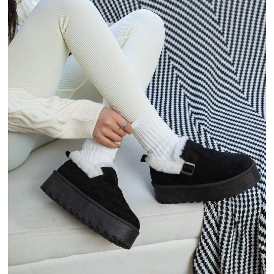 YES SHOES Женски чизми, црни