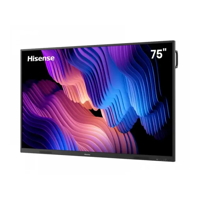 Hisense интерактивен екран 75WE3FE, 75", 4K UHD LED, интерактивен екран од 400 нити, црн