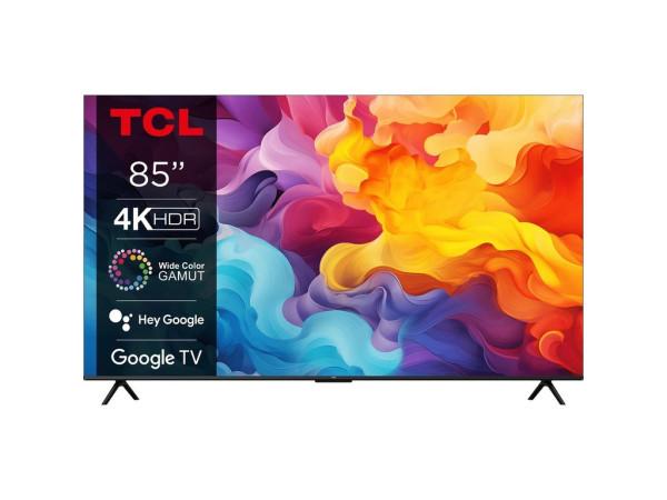 TCL SMART Tелевизор 85V6B , 85", Google Телевизор, LED, K HDR, црна