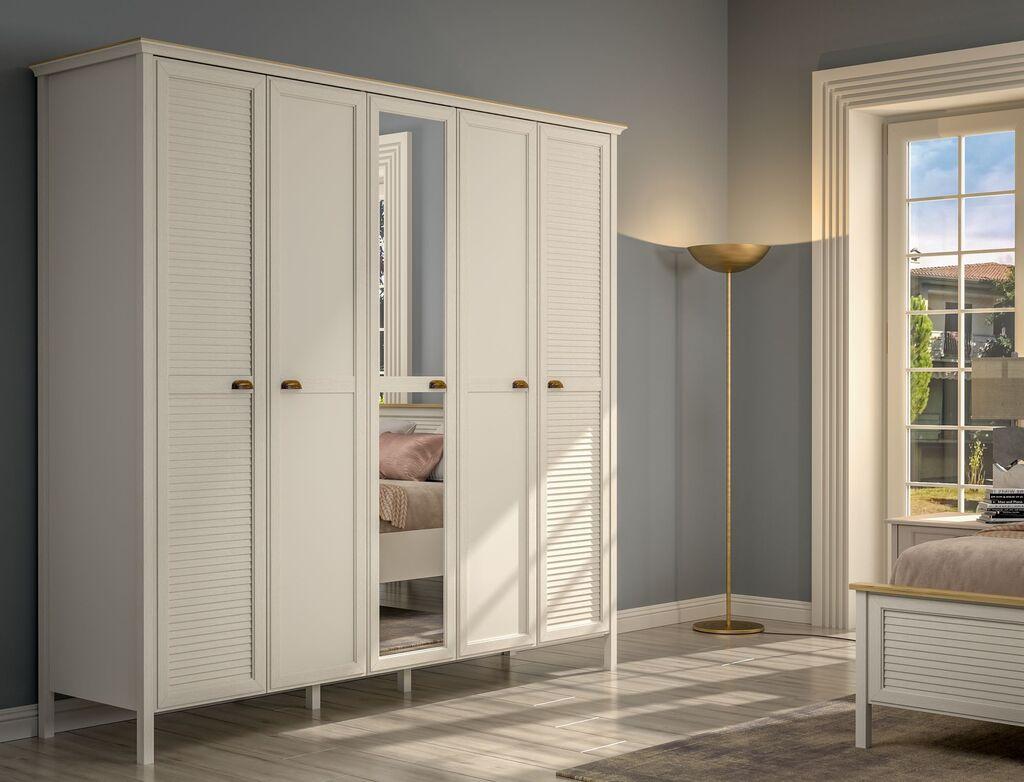 Гардеробер Hanah Home FRN-21005, 228,8x215,9x60,9 см, крем боја