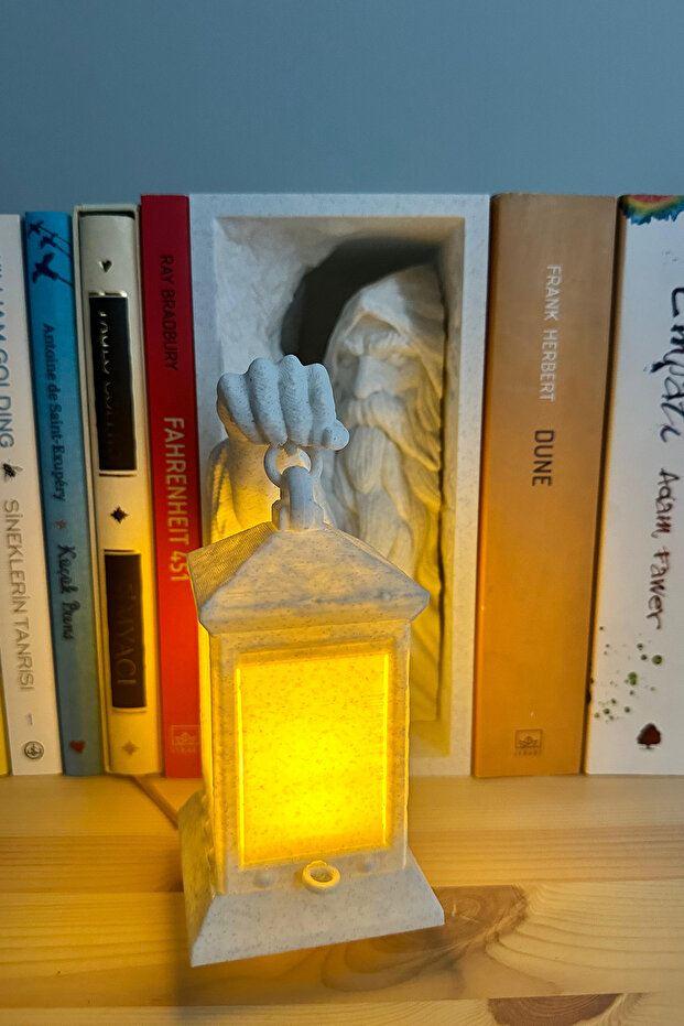 Декоративен држач за книги Aberto Design My Sterious, бел