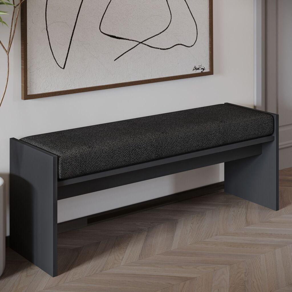 Клупа Atelier del Sofa Pearl, 120x45x35 см, боја на орев