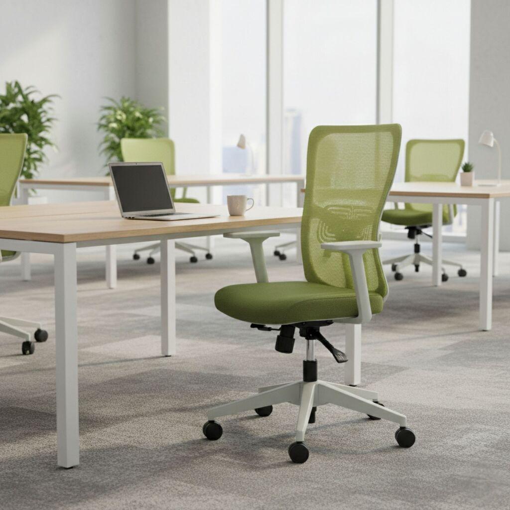 Стол Hanah Home Office Lumbar 108, зелен