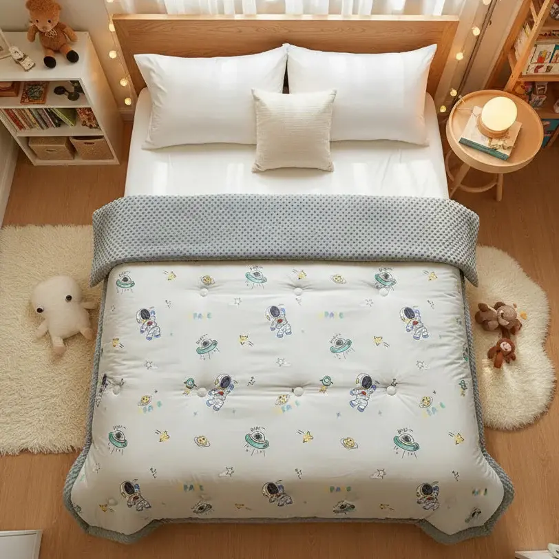 Меко плишано ќебе/јорган Астронаут 150x200cm