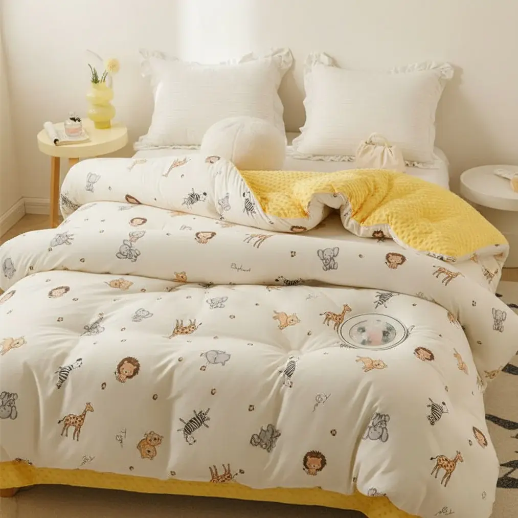 Топол и мек јорган со две лица жирафа