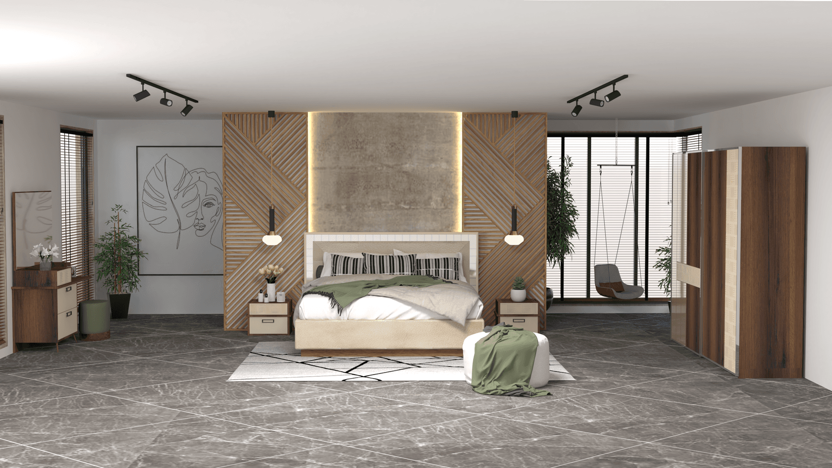 Мебел Ви Лежај анкара со две касетки