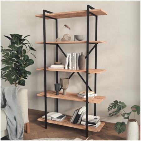 Полица со метална конструкција Libris