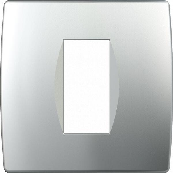 Tem Cates Рамка 1М сребро мат SOFT OS10ES